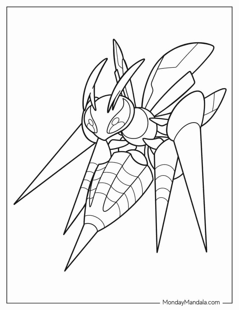 Coloring Page Of Beedrill coloring page