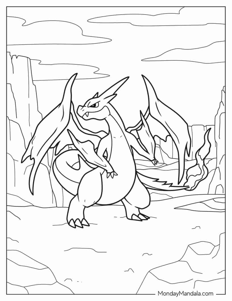Coloring Page Of Charizard coloring page