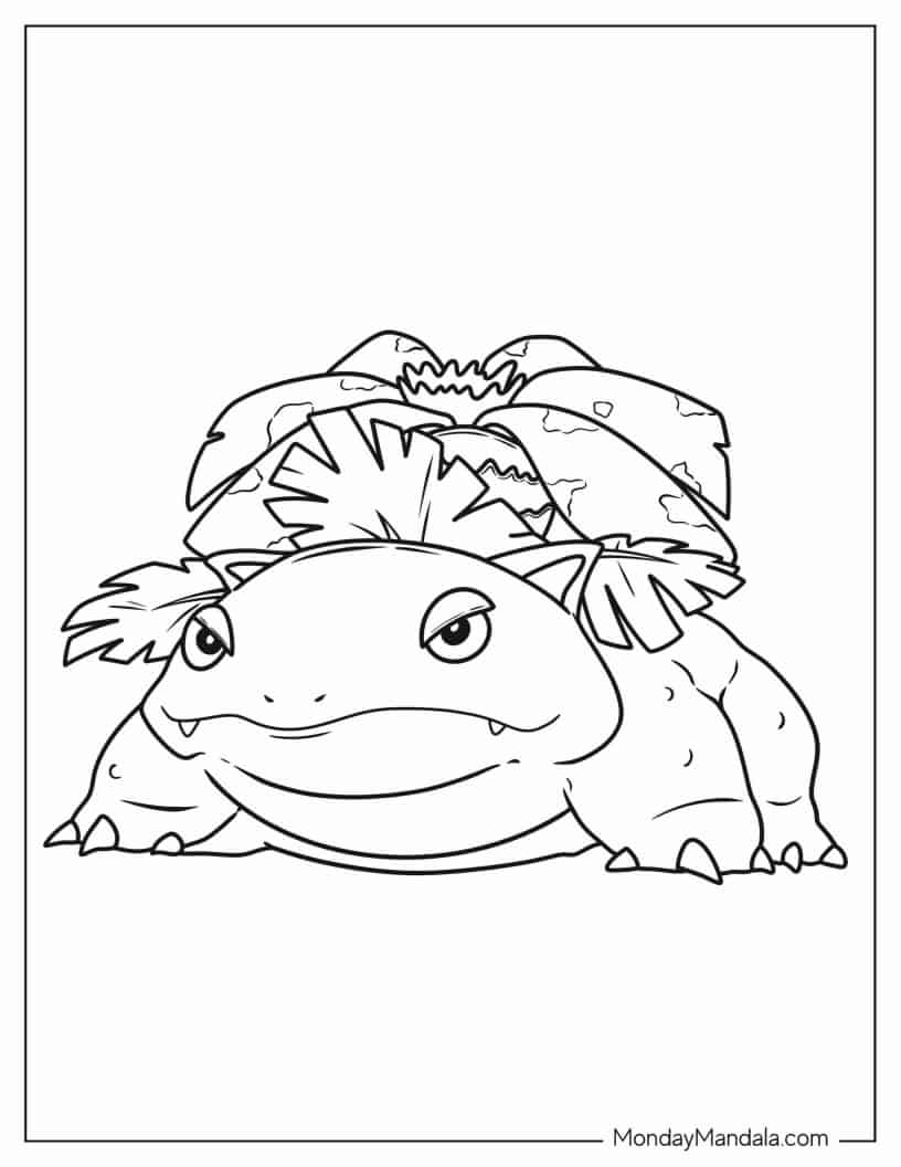 Easy Coloring Page Of Venusaur coloring page
