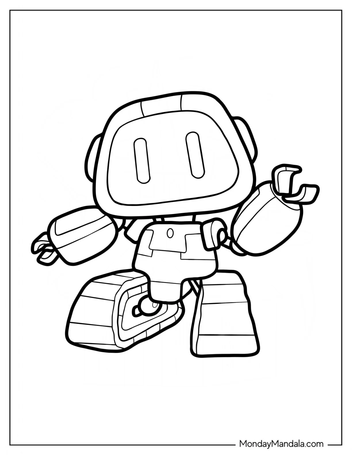 Poppy Playtime Coloring Page Of Boogie Bot For Kids coloring page