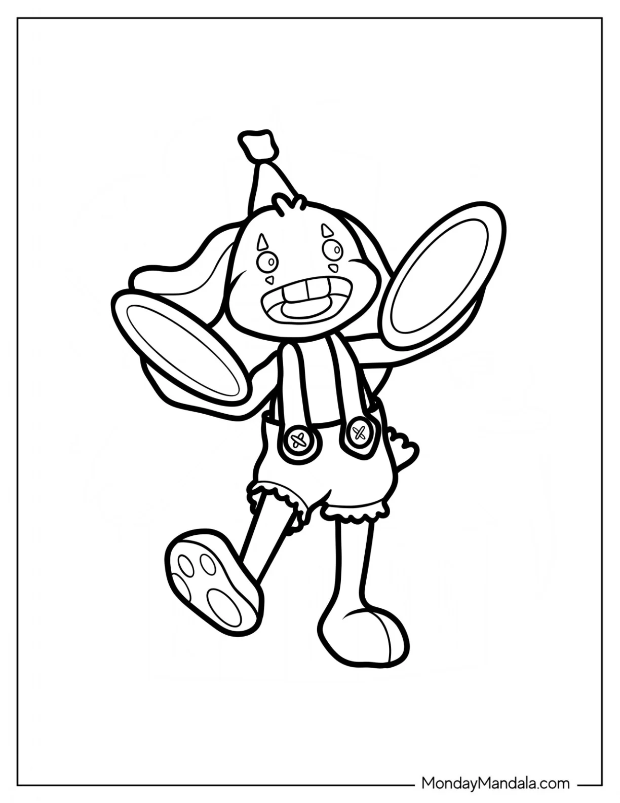 Poppy Playtime Coloring Page Of Bunzo Bunny coloring page — printable line art