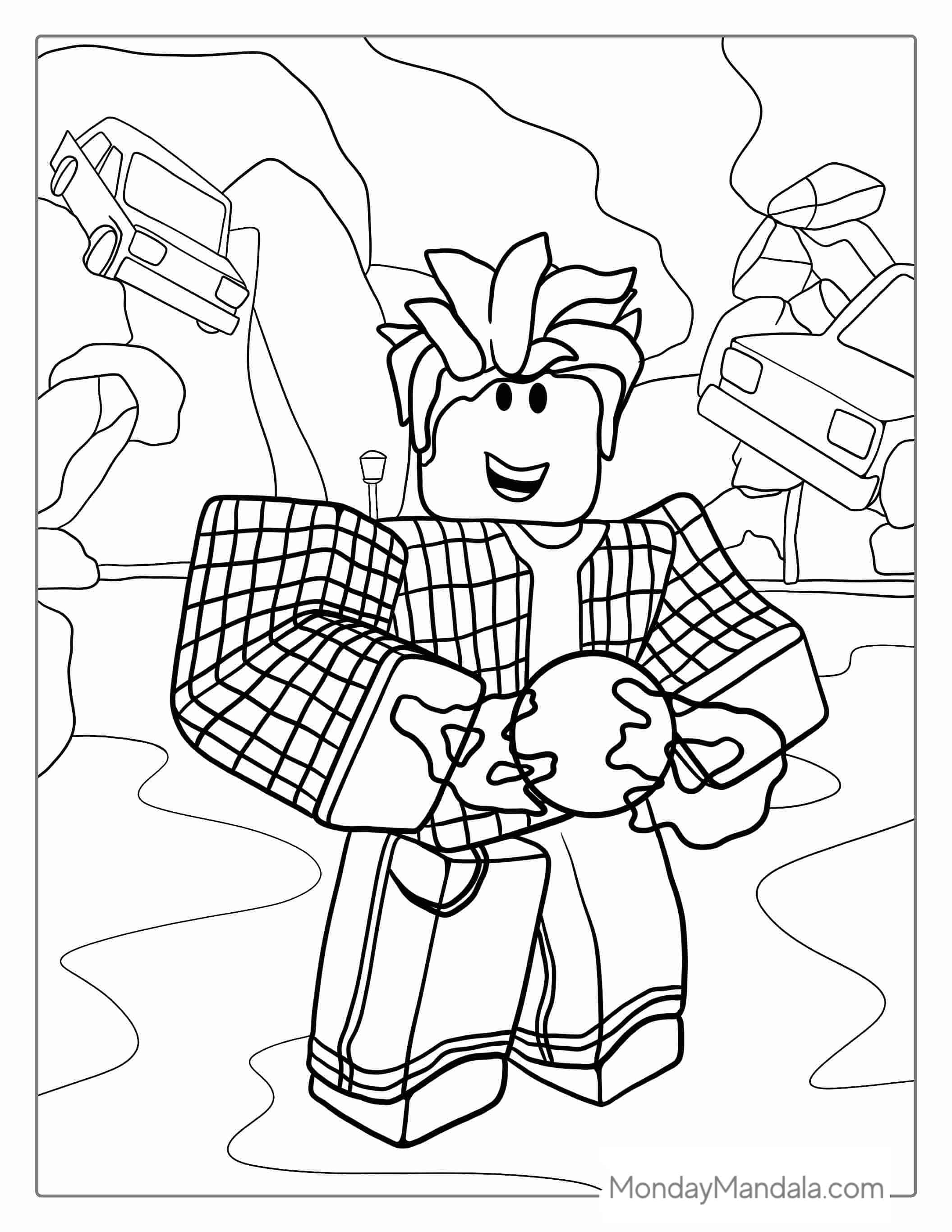 Black Hole Roblox Coloring Page coloring page