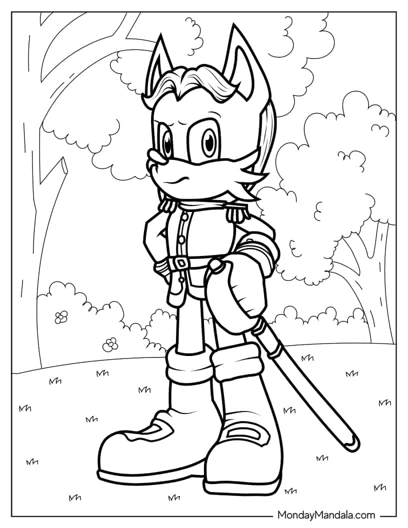 Antoine D_Coolette In Old Royal Army Uniform coloring page