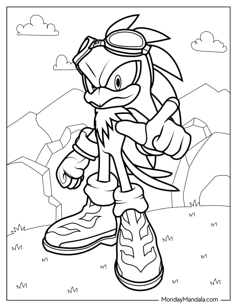Coloring Sheet Of Jet The Hawk coloring page