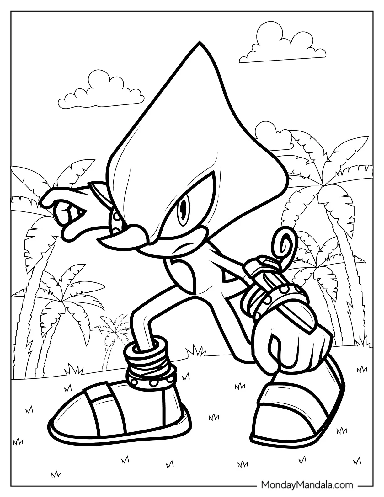 Espio the Chameleon coloring page