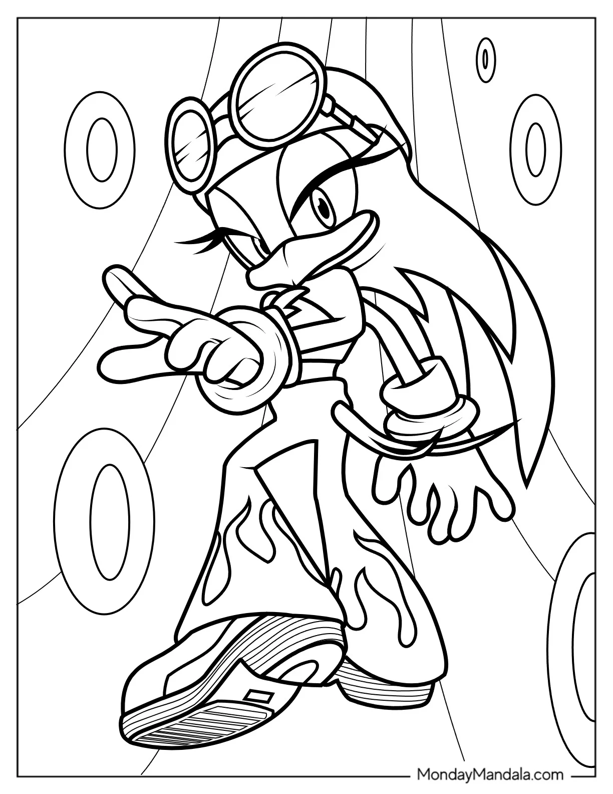 Kawaii Wave The Swallow Coloring Sheet V2 coloring page