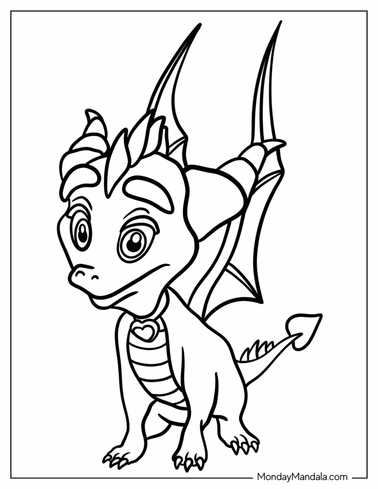 Sypro Coloring Page Ember For Preschoolers coloring page