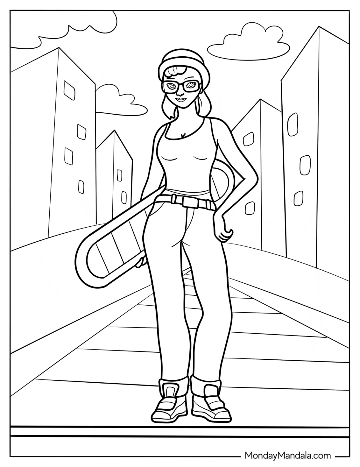 Subway Surfers Coloring Page Tricky In The City coloring page