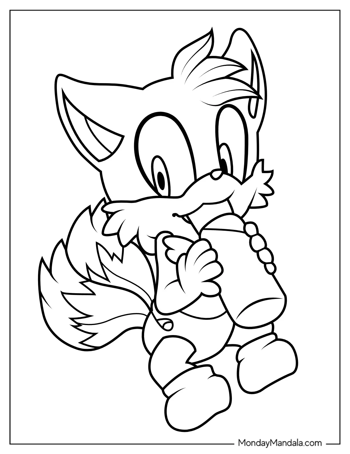 Baby Tails Coloring Page Drinking Milk coloring page
