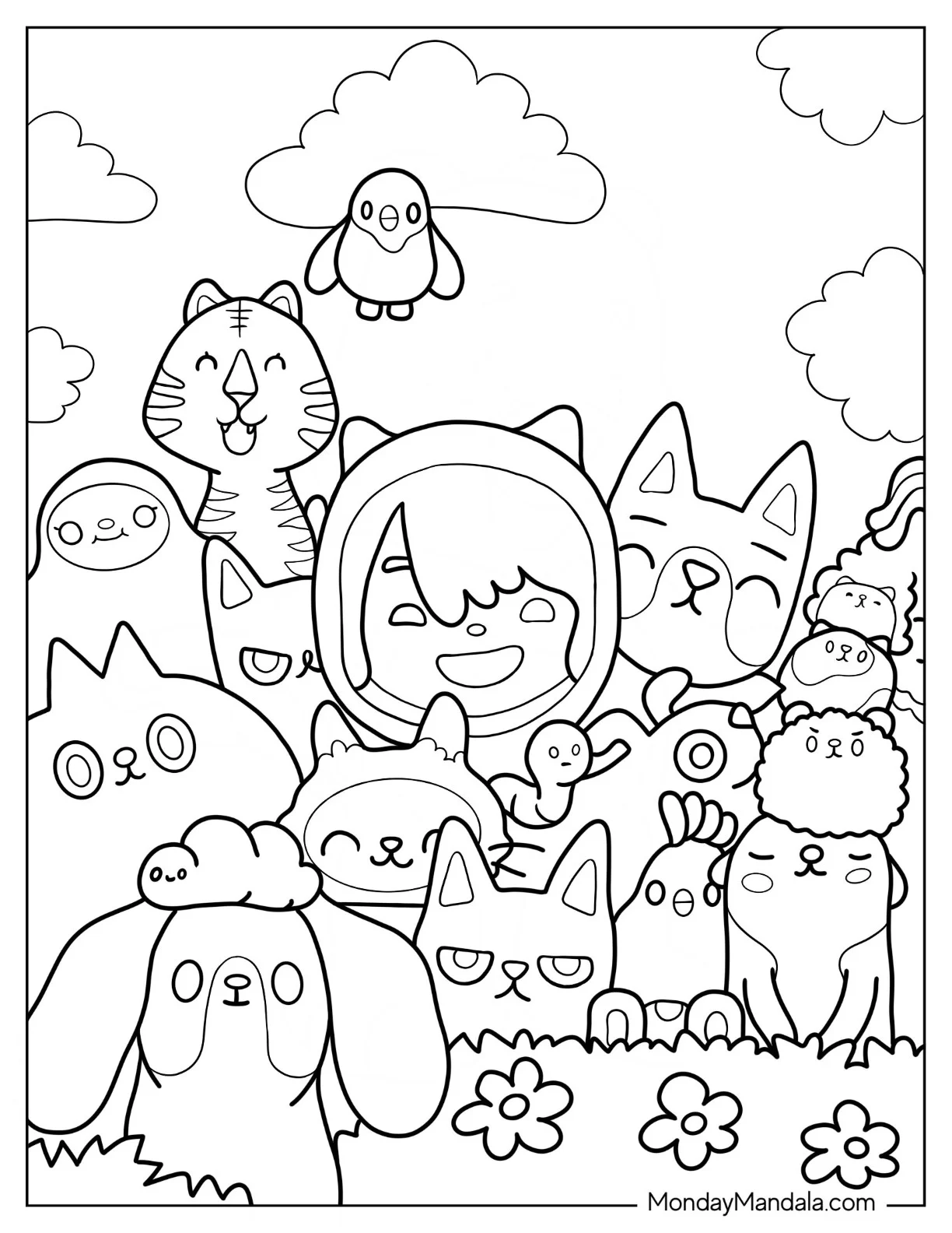 Toca Boca Life Pets Coloring Sheet For Kids coloring page
