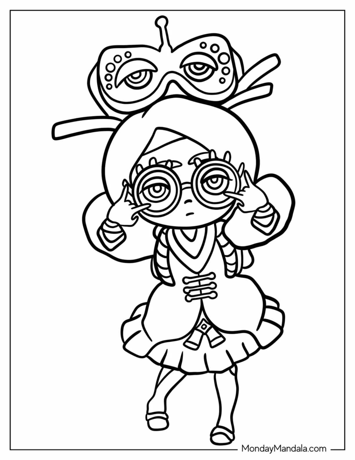 Cute Little Purah Coloring Page For Kids coloring page